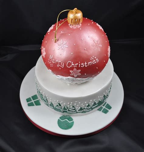 Christmas Bauble Cake - CakeCentral.com