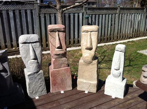 Easter Island head statues | Fake rock, Easter island statues, Easter ...