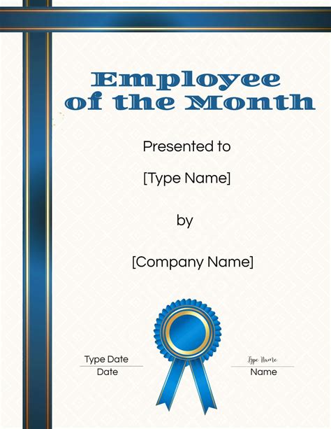 Employee Of The Month Certificate Need An Easy Printable Certificate ...