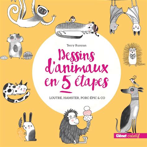 Livre Dessins d'animaux en 5 étapes | Messageries ADP