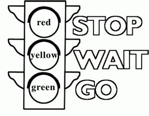 Free Printable Traffic Light Coloring Pages