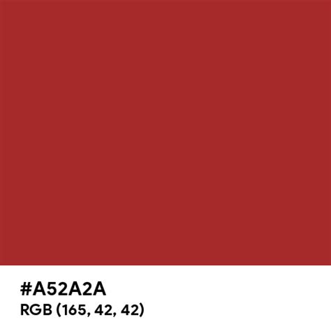 Auburn color hex code is #A52A2A