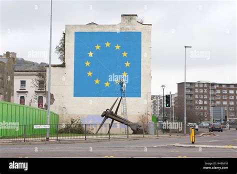 Banksy Brexit Mural in Dover Stock Photo - Alamy