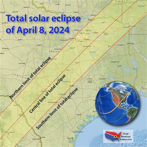 Total Solar Eclipse of 2024: Here Are Maps of the 'Path of Totality ...