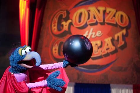 Gonzo's stunts - Muppet Wiki | Muppets, Gonzo, Happy song