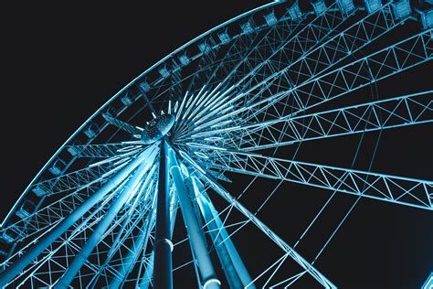 Ferris wheel, Ferris wheel, Night, Light HD wallpaper | Wallpaper Flare