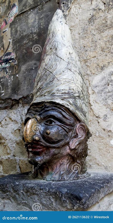 Vertical Shot of Naples Pulcinella Statue in Naples, Italy Stock Photo ...