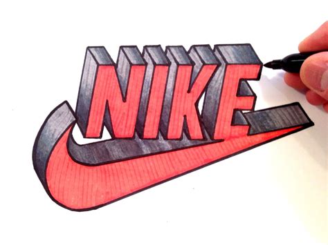 How to Draw Nike Logo in 3D - Best on Youtube | Nike drawing, Graffiti ...