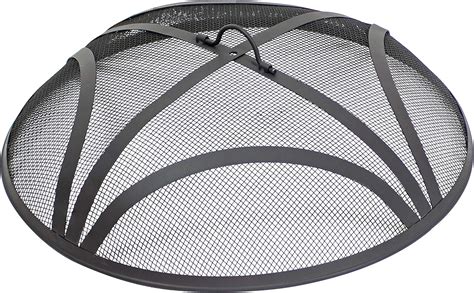 Buy Sunnydaze Reinforced Steel Mesh Fire Pit Spark Screen - Round Fire ...