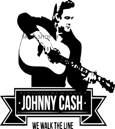 Johnny Cash SVG Digital Download Only | Etsy