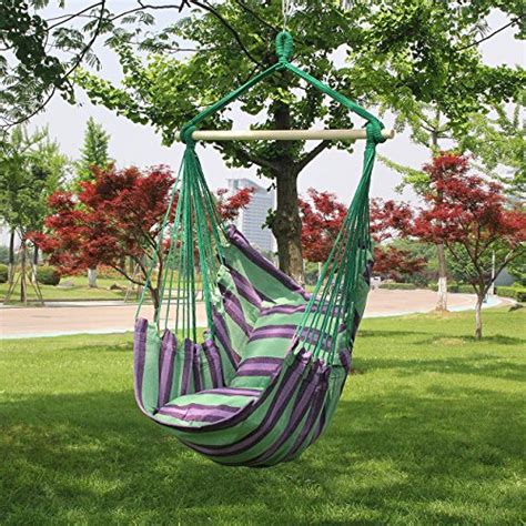 Sorbus Hanging Rope Hammock Chair Swing Seat for Any Indoor or Outdoor ...