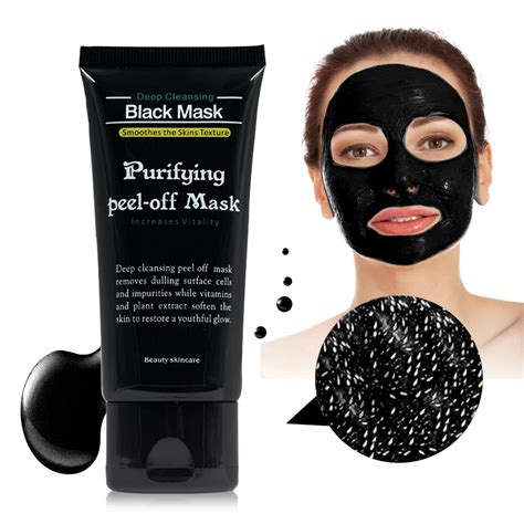 Black Mask Bamboo Charcoal Blackhead Removal Face Mask Deep Cleansing ...