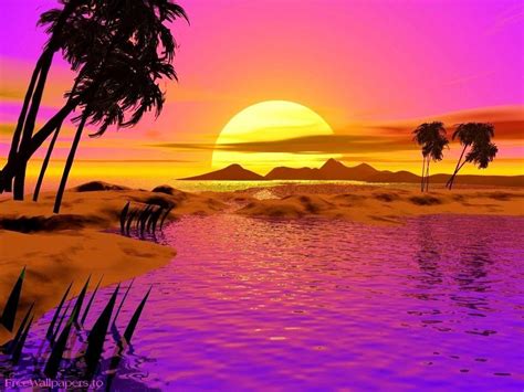 Cartoon Sunset Wallpapers - Wallpaper Cave