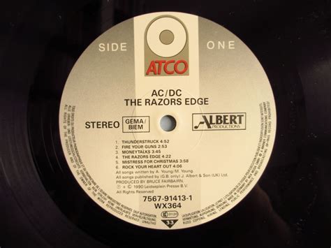 AC/DC / The Razors Edge - Guitar Records