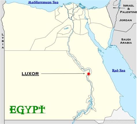 From Egypt With Love: Luxor Location on Map