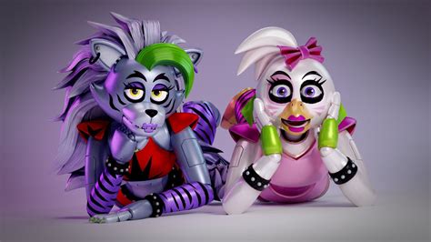 Roxanne Wolf & Glamrock Chica | Fnaf characters, Fnaf, Fnaf wallpapers