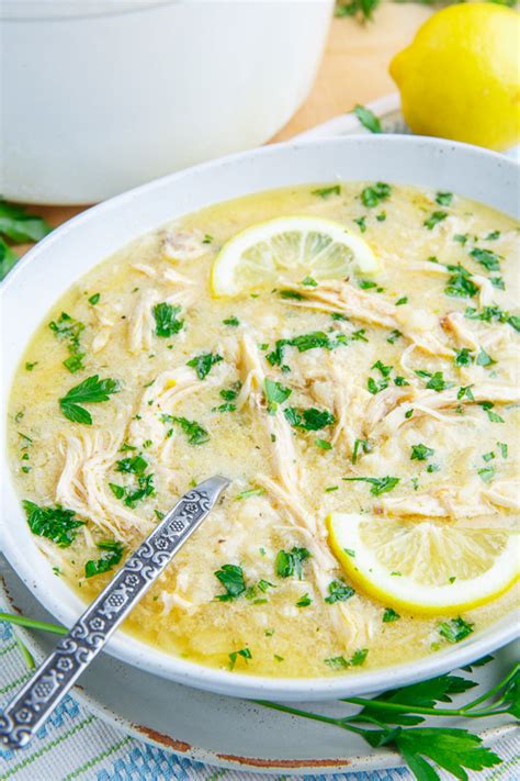 Avgolemono Soup (aka Greek Lemon Chicken Soup) - Closet Cooking