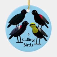 4 Calling Birds Gifts on Zazzle