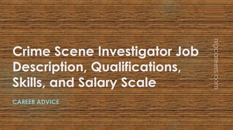 Crime Scene Investigator Job Description, Skills, and Salary