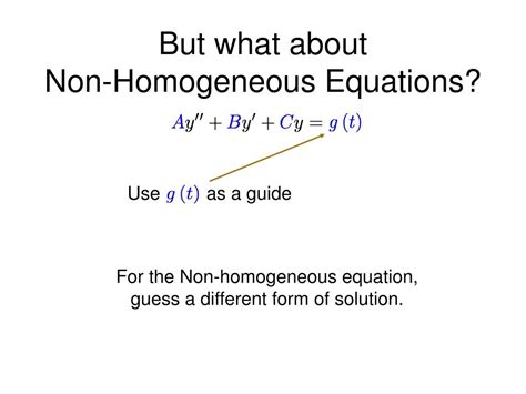 PPT - Non-Homogeneous Equations PowerPoint Presentation, free download ...