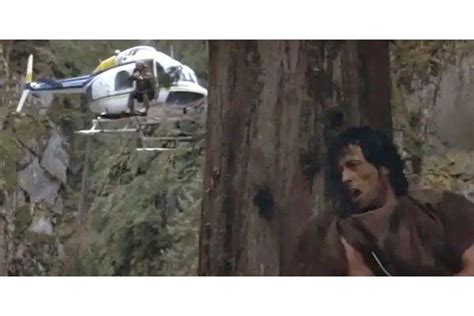 Rambo First Blood Helicopter Scene - Margaret Wiegel