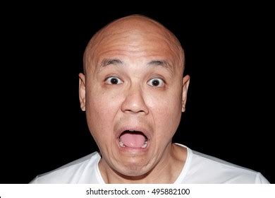 Bald Chinese Man Shock Facial Expression写真素材495882100 | Shutterstock