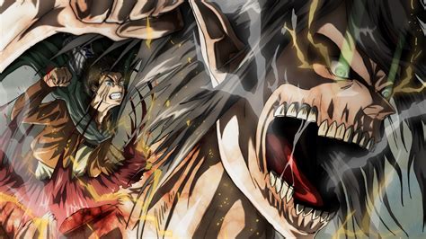 eren yeager, attack, titan, attack on titan, 4k, HD Wallpaper | Rare ...