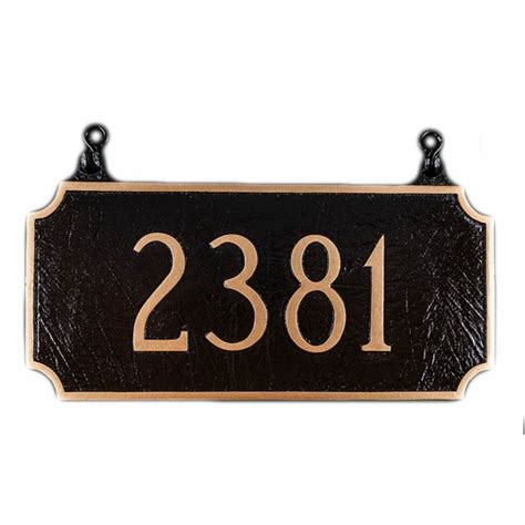 Two Sided Hanging House Number Sign - Double Sided Address Plaque