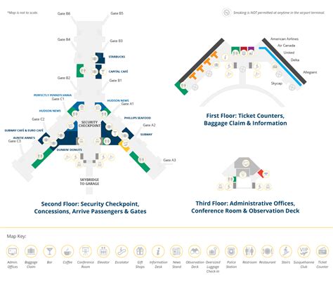Airport Maps | Harrisburg International Airport