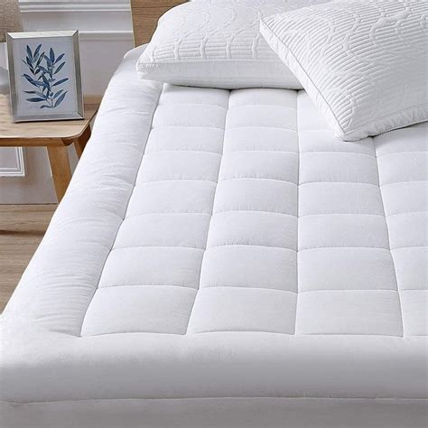 oaskys King Mattress Pad Cover Cooling Mattress Topper Cotton Top ...