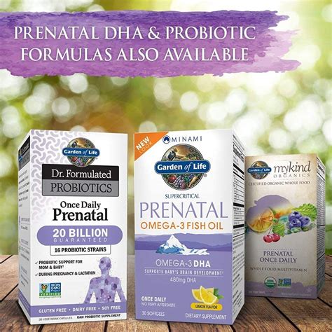 Garden of Life Once Daily Prenatal Bundle: mykind Organics Prenatal ...