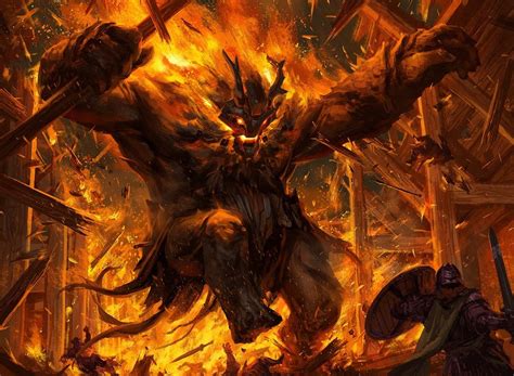 Fire GIant's Fury MtG Art from Kaldheim Set by Andrew Mar - Art of ...