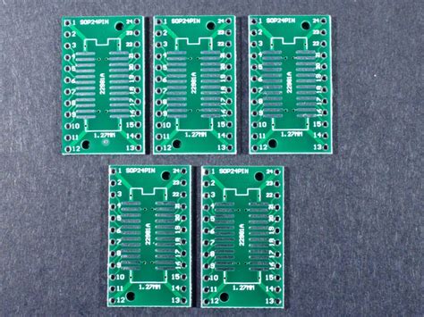 PCB, SMD to DIP 24-Pin Adapter (5-Pack) - ProtoSupplies