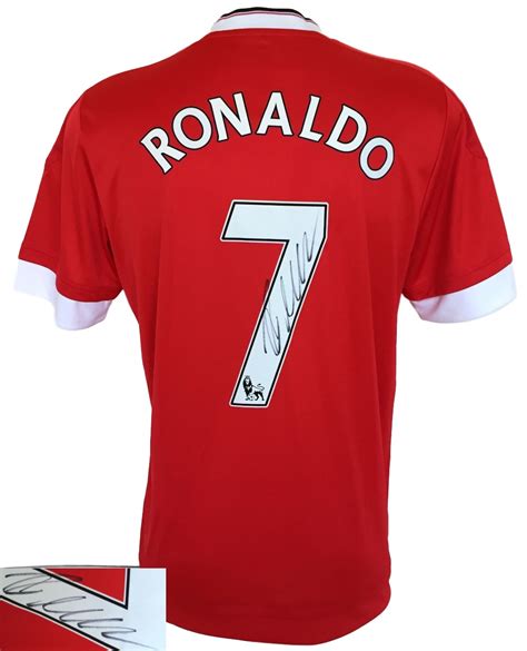 Cristiano Ronaldo Signed Adidas Manchester United Soccer Jersey Icons ...