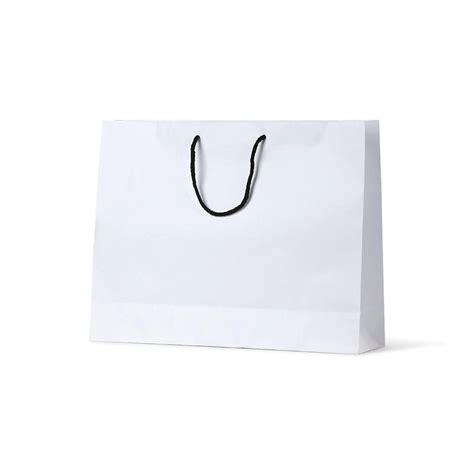 Deluxe White Kraft Paper Bag - Medium Boutique