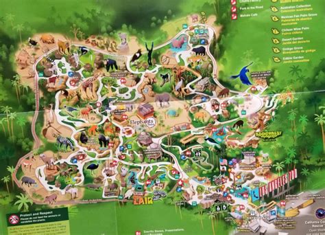 2020 Los Angeles Zoo and Botanical Gardens Map and Guide