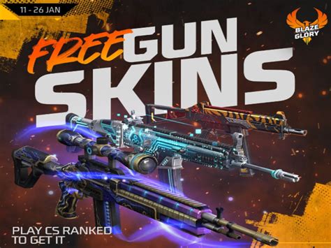 Free Fire MAX: How To Get Free Gun Skins