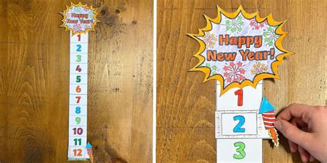 New Year's Eve Firework Countdown | New Year Crafts - Twinkl