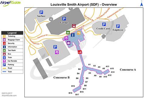 Louisville KY airport map - Louisville international airport map ...