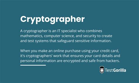 How to write a cryptographer job description - TestGorilla