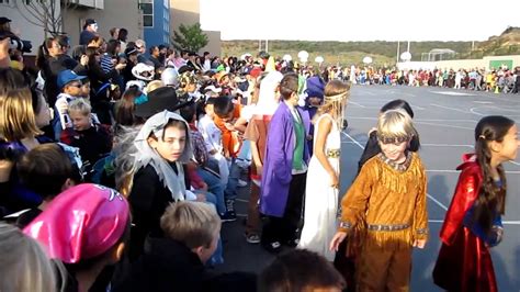 School Halloween Costume Parade - YouTube