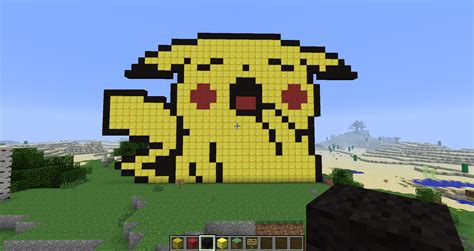 Yawning Pikachu - Minecraft pixel art by 19tom448 on DeviantArt