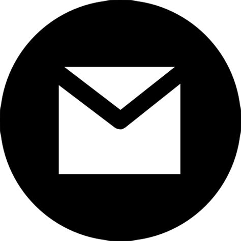 Black Gmail PNG File | PNG Mart