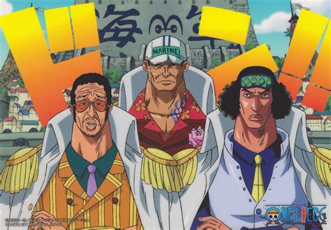 Aokiji, Akainu, Kizaru | One piece, One piece manga, Anime cover photo