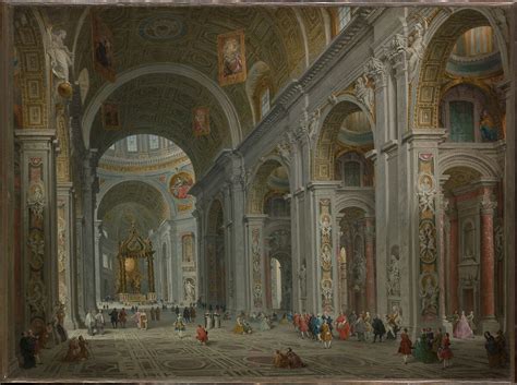 Giovanni Paolo Panini | Interior of Saint Peter's, Rome | The ...