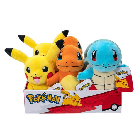 Jazwares Pokemon Kanto First Partners 8-in Plush (Styles May Vary ...