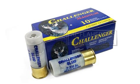 CHALLENGER MAGNUM RIFLED SHOTGUN SLUGS 12 Ga 2.75" - Accuracy Plus