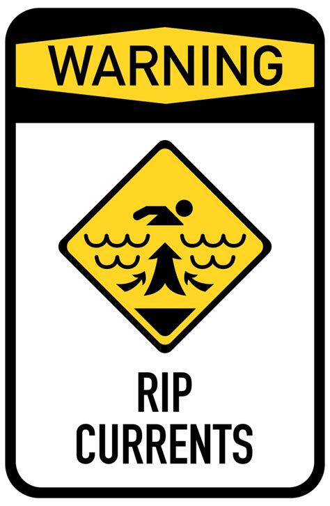 RIP Currents Sign PNG Clip Art