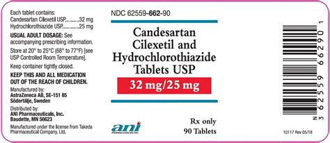 Candesartan and Hydrochlorothiazide Tablets - FDA prescribing ...