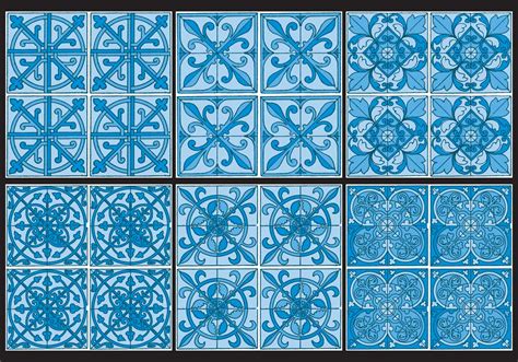 Azulejo Patterns 111158 Vector Art at Vecteezy